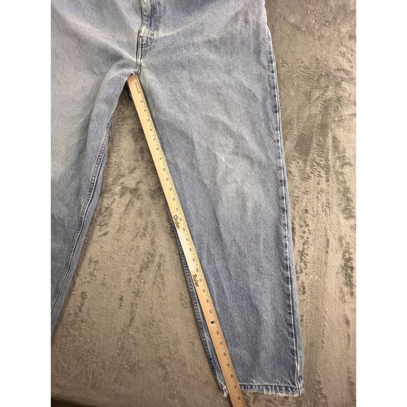 Vintage Georgia Jean Co Jeans Womens 18 Light Wash Relaxed Tapered Denim 90s Y2K - Picture 6 of 16